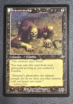 MTG RETRO Gravecrawler # 380 Innistrad Remastered Magic the Gathering NM - Image 1
