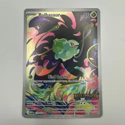 Pokemon TCG: Bulbasaur 133/132, (FULL ART) Mega Evolution HOLO STAMPED PROMO - Image 2