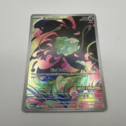 Pokemon TCG: Bulbasaur 133/132, (FULL ART) Mega Evolution HOLO STAMPED PROMO - Image 3