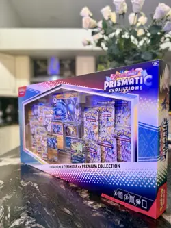 Pokemon TCG Prismatic Evolutions Lucario ex & Tyranitar ex Premium Collection - Image 1