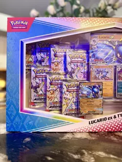 Pokemon TCG Prismatic Evolutions Lucario ex & Tyranitar ex Premium Collection - Image 3
