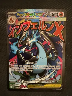 2025 POKEMON MEP EN-ME BLACK STAR PROMO MEGA CHARIZARD X EX UPC - Image 1