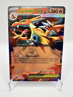 Mega Charizard Y ex 030 Me: Mega Evolution Promo Holo Pokemon Near Mint - Image 1