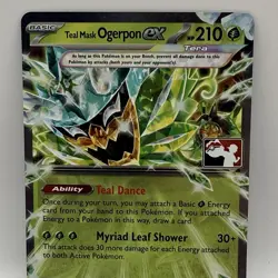Pokemon Teal Mask Ogerpon EX 025/167 Prize Pack Series 7 Stamped Mp - Image 1