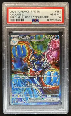 2025 Pokemon Prismatic Palafin ex Special Illustration Rare #151/131 PSA 10 - Image 1