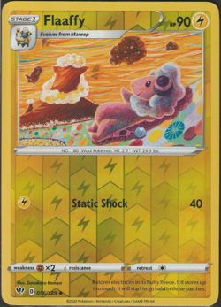 Flaaffy Reverse Holo Pokemon tcg SWSH03: Darkness Ablaze #056/189 - Image 1