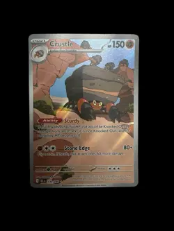 Pokemon Crustle 130/086 Sv: Black Bolt Illustration Rare Holo 150 HP Sturdy - Image 1