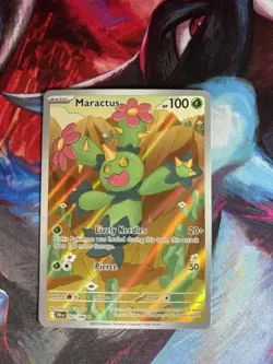 Pokemon TCG Maractus Illustration Rare Black Bolt NM/M Condition 093/086 - Image 1