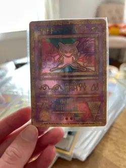 1999-2000 Ancient Mew Holo Pokemon ungraded lightly played - Image 1