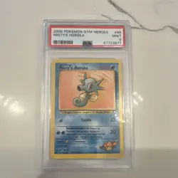Pokemon Misty's Horsea Gym Heroes 86/132 PSA 9 Unlimited Regular Common - Image 1