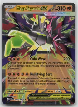 Mega Zygarde ex 047/088 ME03: Perfect Order Double Rare Pokemon TCG Card - Image 1