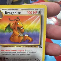 Dragonite 19/62 Fossil Rare 1999 Pokemon TCG Card English Regular Unlimited HP - Image 3