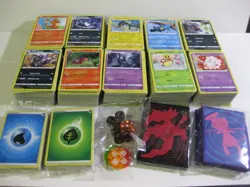 🔥 Pokemon 1000 Card Bulk Lot – Instant Collection – DICE ENERGY PLASTIC SLEEVES - Image 1