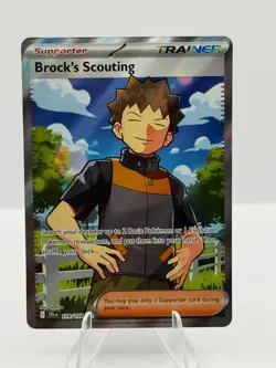 Pokemon Brock's Scouting Trainer Ultra Rare 179/159 - Image 1