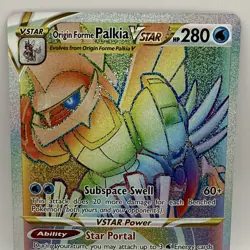 Astral Radiance Rainbow Holo Origin Forme Palkia VSTAR Secret Rare 192/189 - Image 1