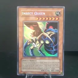 YuGiOh Insect Queen CT1-EN005 2004 Secret Rare Konami - Image 1