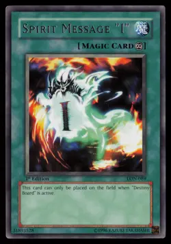 Yugioh Spirit Message "I" LON-089 1st Edition Rare NM - Image 1