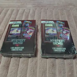 (Lot of 2)Pokemon Mystery Gems 1 CGC Graded Card & 1 Booster Pack New Sealed Box - Image 2