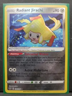 Radiant Jirachi - 120/195 - Pokemon Silver Tempest Radiant Rare Card NM - Image 1