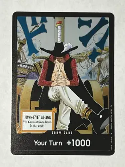 DON!! Card (Dracule Mihawk) The Azure Sea's Seven Foil OP14 - Image 1