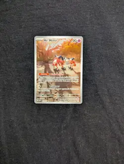 Pokemon TCG Mr. Mime Scarlet & Violet Holo Illustration Card 179/165 Rare - Image 1