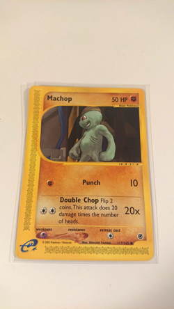 Lot of 3 Pokemon Expedition E Reader Cards Machop Machoke Machamp Evolution Set - Image 3