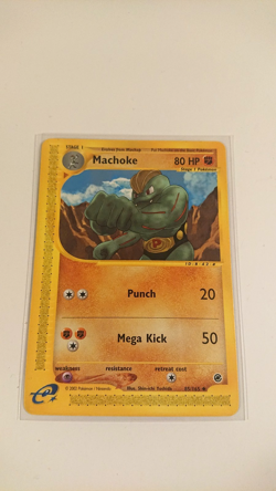 Lot of 3 Pokemon Expedition E Reader Cards Machop Machoke Machamp Evolution Set - Image 4