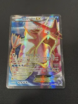 Pokemon Gyarados EX TCG Full Art Holo Ultra Rare Card 114/122 MP - Image 1