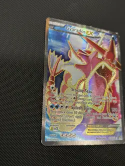 Pokemon Gyarados EX TCG Full Art Holo Ultra Rare Card 114/122 MP - Image 3