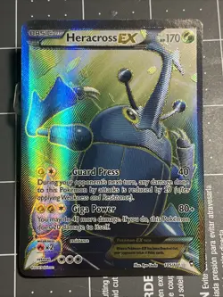 Pokemon Heracross EX 105/111 Furious Fists XY Full Art Ultra Rare Card LP - Image 1