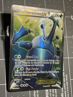 Pokemon Heracross EX 105/111 Furious Fists XY Full Art Ultra Rare Card LP - Image 2