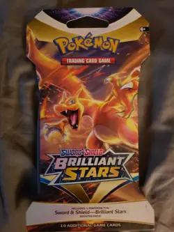 Pokemon TCG: Sword & Shield-Brilliant Stars Sleeved Booster Pack (10 Cards) - Image 1