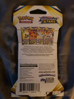 Pokemon TCG: Sword & Shield-Brilliant Stars Sleeved Booster Pack (10 Cards) - Image 2