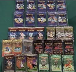 x3 Pokemon TCG Factory Sealed Booster Packs Premium Card Lot Modern/Vintage Sets - Image 3