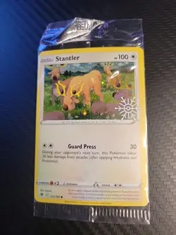 Stantler 125/189 Holiday Advent Calendar Promo Sealed Pokemon Trading Card Game - Image 2