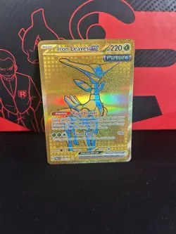 Iron Leaves ex 176/131 Prismatic Evolutions Gold Rare Pokemon Card NM - Image 1