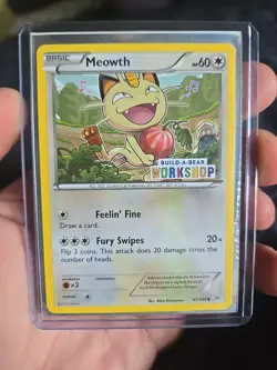 Pokemon Meowth 67/108 Build-A-Bear Workshop Stamp Promo Card - Image 1
