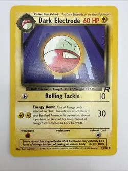 Dark Electrode 34/82 Team Rocket Regular Uncommon Vintage Pokemon Card - Image 3