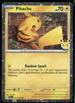 Pikachu - (Cosmo Holo) Holofoil Promo Miscellaneous Cards & Products 051/162 NM - Image 1