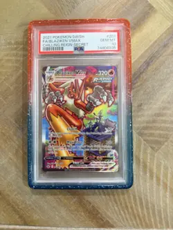 PSA 10 GEM MINT Blaziken VMAX Alternate Art Secret Rare 201/198 Pokemon Card - Image 1