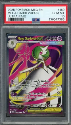 PSA 10 Mega Gardevoir ex (Full Art) Mega Evolution 159/132 Pokemon Card B4 - Image 1