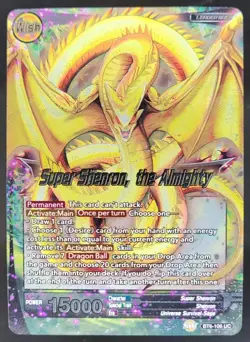 Super Shenron the Almighty BT6-106 Non Foil Dragon Ball Super Card Game CS3 - Image 1