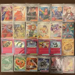 Huge Pokemon Collection TCG Cards Over 150 Sleeved Holos - Image 4