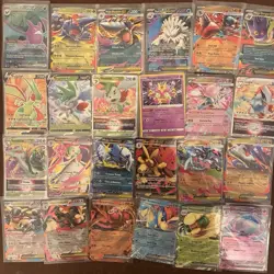 Huge Pokemon Collection TCG Cards Over 150 Sleeved Holos - Image 5