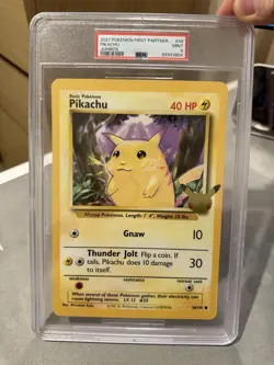 Pikachu 58/102 JUMBO OVERSIZED Celebrations Promo Pokemon Card PSA 9 - Image 3
