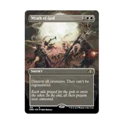 WotC Dominaria Remastered Wrath of God (Borderless) (R) (Foil) NM - Image 1