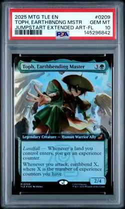 2025 MTG AVATAR: THE LAST AIRBENDER ETERNAL TOPH, EARTHBENDING MASTER PSA 10 - Image 1