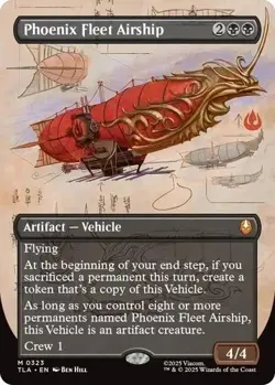 Phoenix Fleet Airship (Borderless) Avatar 323 NEAR MINT TLA Magic MTG - Image 1