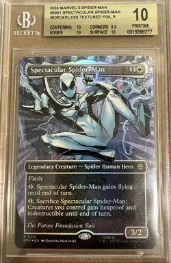 BGS 10 Magic the Gathering Spectacular Spider-Man Textured Foil 0241 Marvel - Image 1