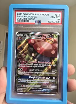 Vileplume GX 211/236 - PSA 10 - Cosmic Eclipse - Pokemon Card - Image 1